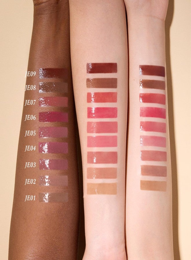 Flower Knows The Sweetie Bear Coating Lip Jelly,Soft Moisturizing Tinted Lip Gloss with Botanicals,Lightweight Non-Sticky Brown Lips Plumper,Cruelty-Free,0.18 oz(JE09 Toffee) - Image 4